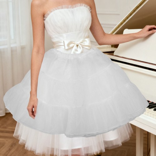 Gonna tulle bianca sottogonna - bianca,