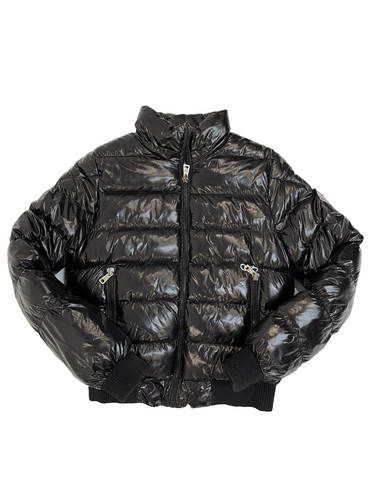 Moncler nero lucido puffer