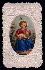 antico santino cromo-holy card