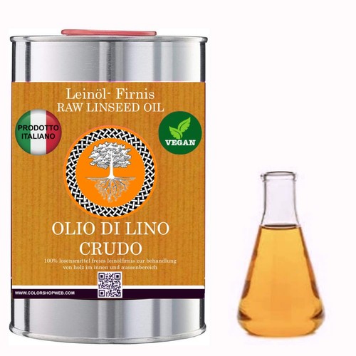Olio lino crudo puro - di,