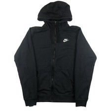 NIKE Mens Black Hoodie Full Zip M in perfect condition