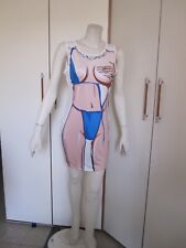 Abito donna estivo, color rosa e bianco, nuovo senza  etichetta taglia L