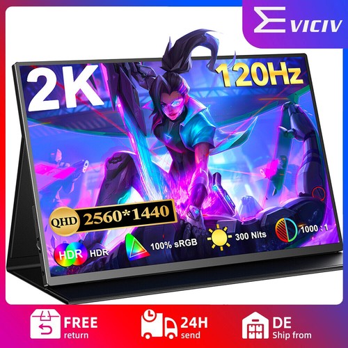 Eviciv 2k qhd - 15,6", 120hz