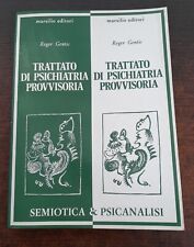 TRATTATO DI PSICHIATRIA PROVVISORIA. ROGER GENTIS.  Marsilio brossura