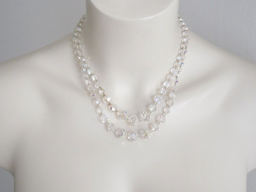 Collana vintage vetro con - collana,