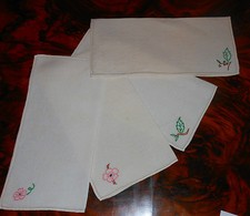 4 tovaglioli lino bianco