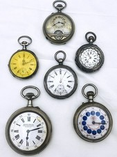 Lotto 6 Orologi Tasca Antichi