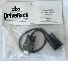 DBX Drive Rack 38-0241 DB9 maschio a DB9 maschio 1ft cavo nuovo sigillato