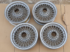 4 CERCHI A RAGGI DA 15-60 RAGGI -VERNICIATI MGA-Austin-Healey-MG-Morgan-Triumph