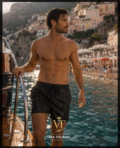 Costume uomo mare nero short - costume,