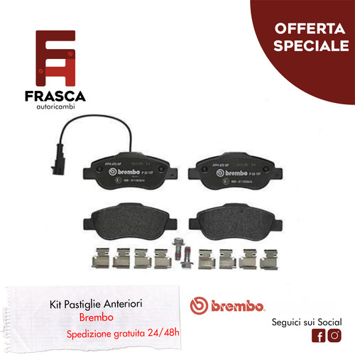 Pastiglie freno anteriori fiat - pastiglie,