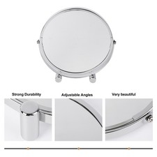  Specchio da Scrivania 7 Pollici Ingrandito Vanità Doppio Lato Tavolo Trucco Specchi