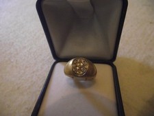 Anello anni 60 in oro satinato con brillantini - SI ACCETTANO PROPOSTE