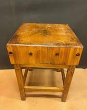 ceppo in legno da macellaio restaurato