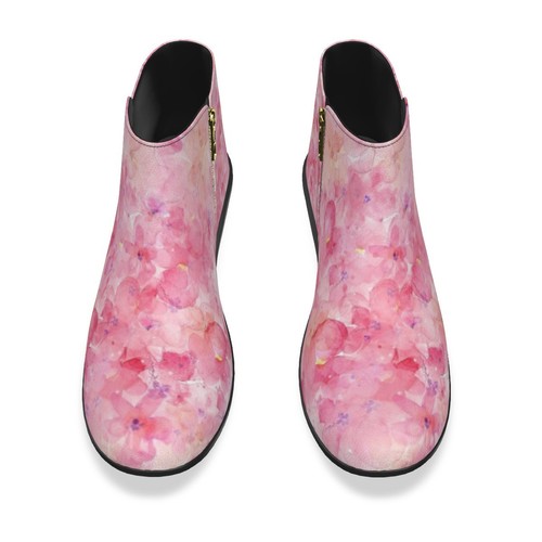 Women pink floral ankle - floral,