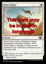 MTG STEER CLEAR FOIL EXC - PRENDERE IL TORO PER LE CORNA 31 - OTJ - MAGIC