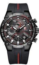 orologio da polso da uomo di lusso, impermeabile, al quarzo, sportivo, cronograf