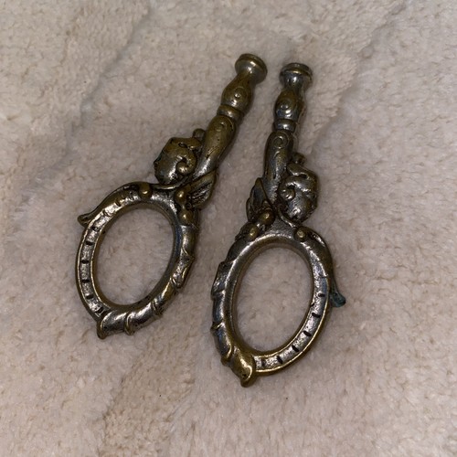 Antique ornate brass - , candle