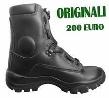 Stivali uomo Anfibi Pelle polizia aereonautica esercito  militari  43