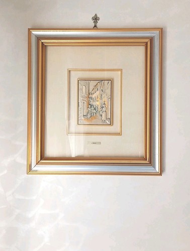 Quadro bassorilievo argento - quadro,