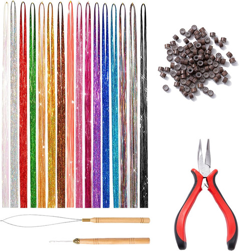 Capelli glitterati tinsel dei - capelli,