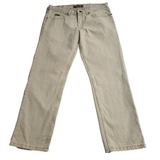 Jeans Lee Denim Beige Rigido