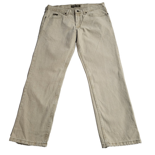 Jeans lee denim - beige, rigido
