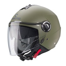 CASCO DEMI - JET CABERG RIVIERA V4X VERDE MILITARE OPACO MATT MILITARY GREEN