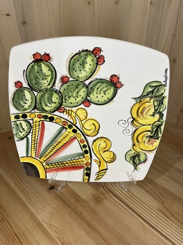 Piatto quadro ceramica - piatto,