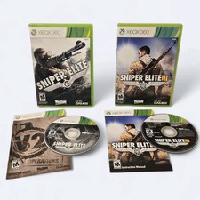 Xbox 360 Sniper Elite v2 & Sniper Elite III Afrika, CIB Complete **TESTED**