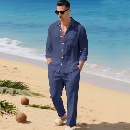 Camicia uomo collo largo