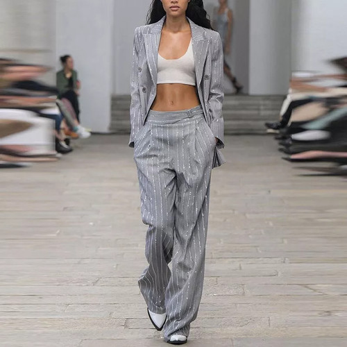 Tailleur completo donna grigio - tailleur,
