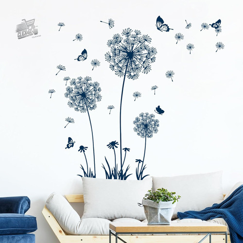 Adesivi murali soffione blu - adesivi,