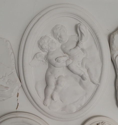 Bassorilievo quadro con - quadro, putti