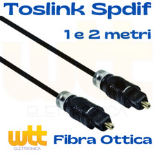 Cavo da 0,5 a 20m audio TOSLINK ottico digitale spdif in fibra optical cable tv