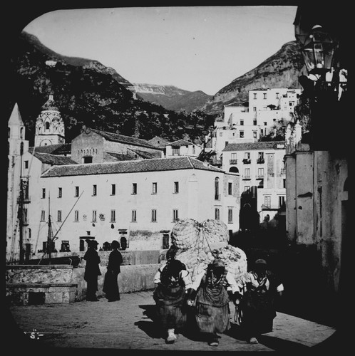 Street scene amalfi italy - street,