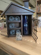 Casetta Di Legno Porta Bicchierini E Bottiglia