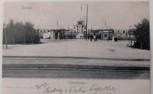 Rimini piattaforma bella 1900 - rimini,