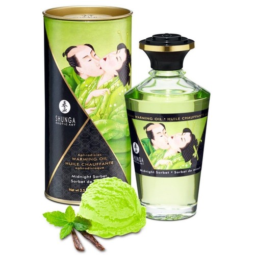 Olio massaggio riscaldante - olio, da