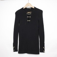 Maglione Salvatore Ferragamo misto lana nero taglia M