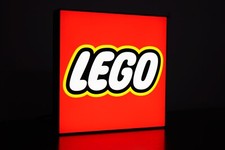 Lampada Insegna Luminosa USB C LED Light box Lego 18,5CM Targa Sign