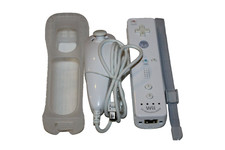 Telecomando originale Nintendo Wii/WiiU Motion Plus controller interno bianco + nunchuck-