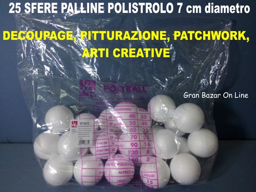 Palline sfere polistirolo - polistirolo, 25