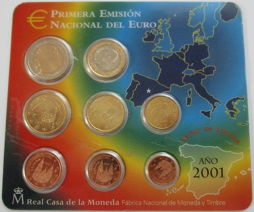 Set monete spagna 2001 - monete,