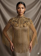 Poncho donna mantello pizzo