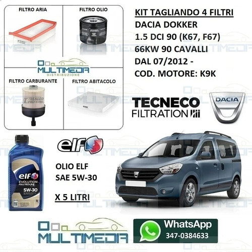 Kit tagliando filtri - kit, olio