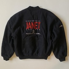 Rare Vintage 1998 Janet Jackson Velvet Rope Tour TDK Promo Varsity Jacket