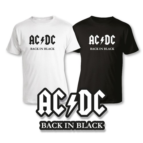 Shirt logo scritta - ac/dc,