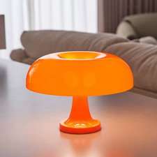 Lampada da Tavolo Design Bauhaus Classica a Fungo Vari Colori Moderna Comodino