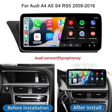 Carplay per Audi A4 B8 A5 Concert Android 14 autoradio GPS WIFI 4G LTE BT SWC